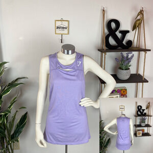 Gymshark Lavender Cutout Subtle Spellout Tank